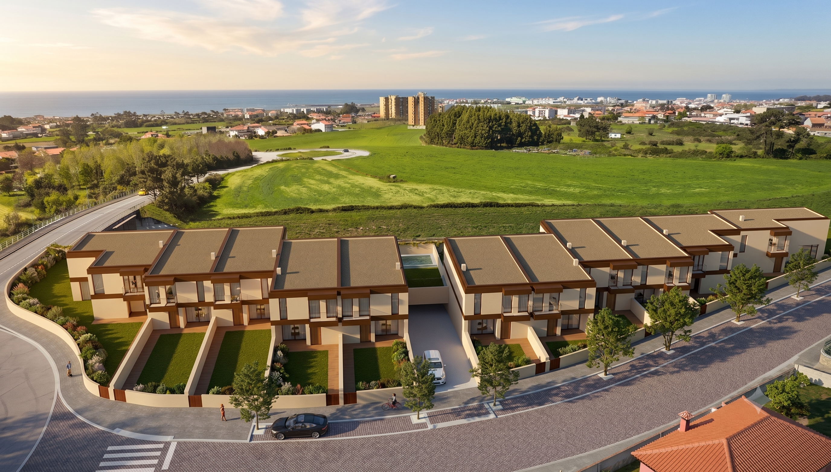 Imagem 3D do futuro empreendimento Casas do Corgo, em Árvore